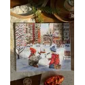 Siuvinėjimo kryželiu rinkinys "Vaikystės kiemas" 23 x 20 cm SAND-47