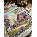 Siuvinėjimo kryželiu rinkinys "Violetų kvapas" 21,5 x 22,5 cm SANA-12
