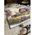 Siuvinėjimo kryželiu rinkinys "Violetų kvapas" 21,5 x 22,5 cm SANA-12