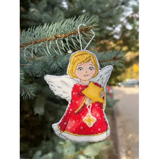 Kryželių siuvinėjimo rinkinys "Angelai" 25 x 22 cm SANA-11