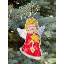 Kryželių siuvinėjimo rinkinys "Angelai" 25 x 22 cm SANA-11