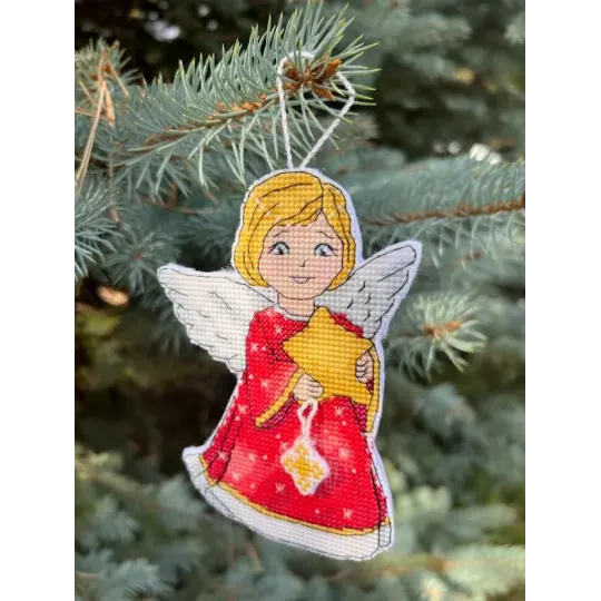 Kryželių siuvinėjimo rinkinys "Angelai" 25 x 22 cm SANA-11