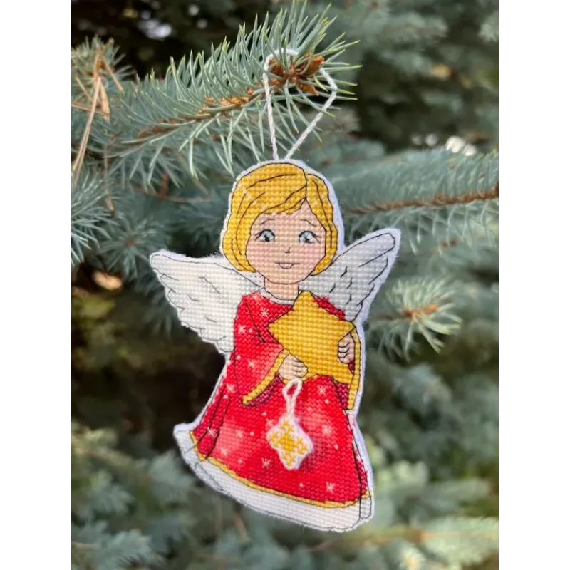 Kryželių siuvinėjimo rinkinys "Angelai" 25 x 22 cm SANA-11