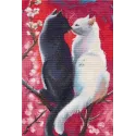 Cross stitch kit "Fluffy romance" S1707