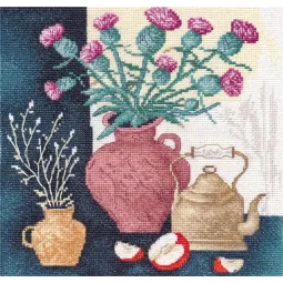 Kryželiu siuvinėjimo rinkinys "Rudens motyvai -2" 20×20 cm S1705