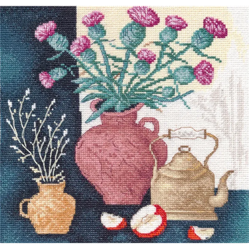 Kreuzstich-Set "Herbstmotive -2" 20×20 cm S1705