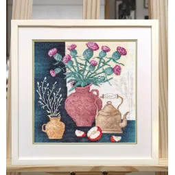 Kryželiu siuvinėjimo rinkinys "Rudens motyvai -2" 20×20 cm S1705