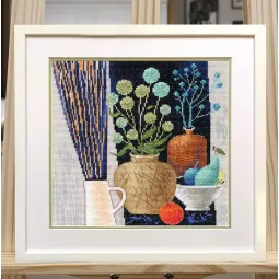 Kryželiu siuvinėjimo rinkinys "Rudens motyvai" 20×20 cm S1703