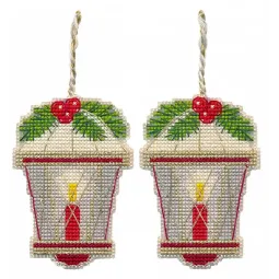 Cross stitch kit "Christmas tree decoration. Flashlight" 6,2×8,9 cm S1698