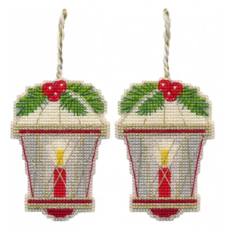 Cross stitch kit "Christmas tree decoration. Flashlight" 6,2×8,9 cm S1698