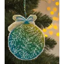 Cross stitch kit "Christmas tree decoration. Green ball" S1694