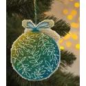 Kreuzstich-Set "Weihnachtsbaumschmuck. Grüne Kugel" 7,3×9 cm S1694