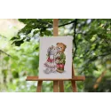 Cross stitch kit "Bear Tenderness" 22,5x29,5 cm S/VK093