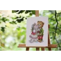 Cross stitch kit "Bear Tenderness" 22,5x29,5 cm S/VK093