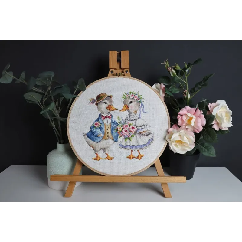 Набор для вышивания крестиком "Сладкая пара" 22x22.5 см S/VK086