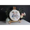 Cross stitch kit "Sweet Couple" 22x22,5 cm S/VK086
