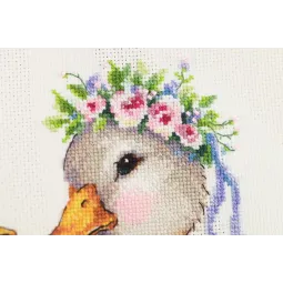 Cross stitch kit "Sweet Couple" 22x22,5 cm S/VK086