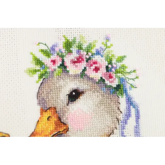 Cross stitch kit "Sweet Couple" 22x22,5 cm S/VK086