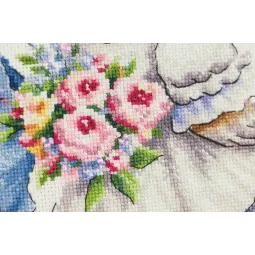 Cross stitch kit "Sweet Couple" 22x22,5 cm S/VK086