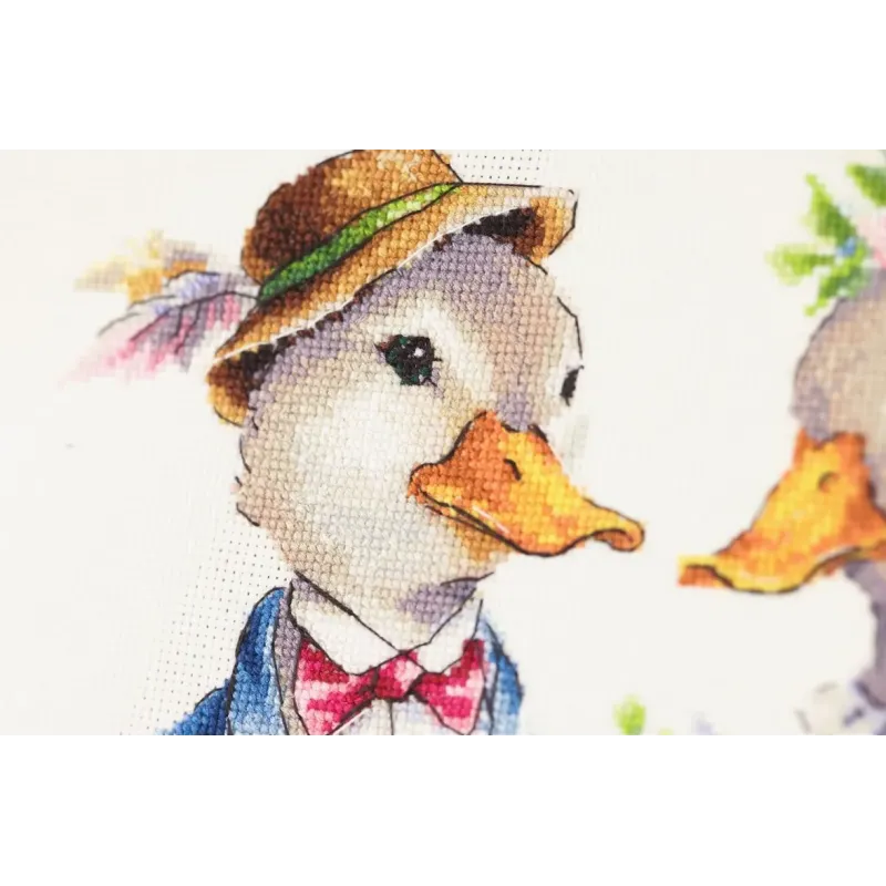 Cross stitch kit "Sweet Couple" 22x22,5 cm S/VK086