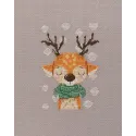 Cross stitch kit "Deer in a scarf" KL8-562