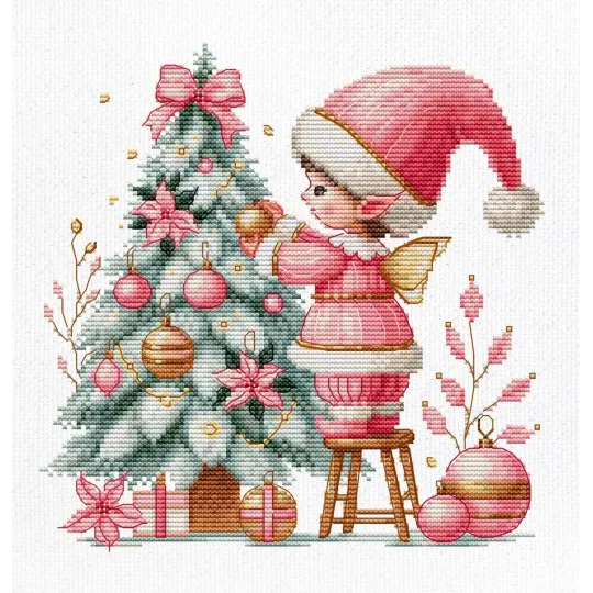 Cross Stitch Kit. "Christmas Joy" 17 x 17 cm SB1439