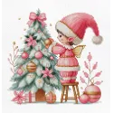 Cross Stitch Kit. "Christmas Joy" 17 x 17 cm SB1439