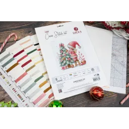 Kreuzstich-Set. "Weihnachtsfreude" 17 x 17 cm SB1439