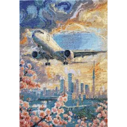 Cross-stitch kits "Above the sky" 17x23 cm AAH-308