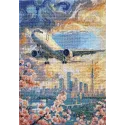 Cross-stitch kits "Above the sky" 17x23 cm AAH-308