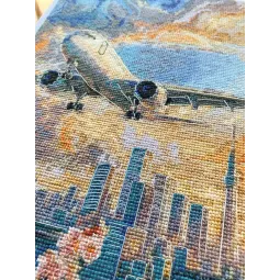 Kreuzstichpackungen "Über dem Himmel" 17x23 cm AAH-308