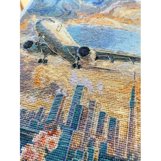 Наборы для вышивки крестом "Над небом" 17x23 см AAH-308