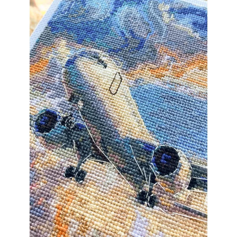 Kryželiu siuvinėjimo rinkiniai "Virš dangaus" 17x23 cm AAH-308