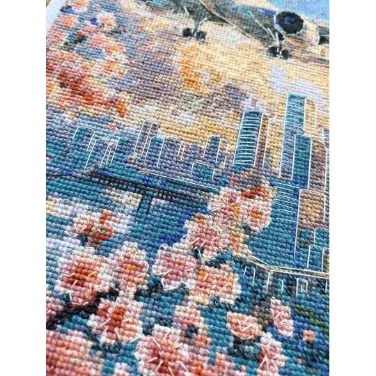 Kryželiu siuvinėjimo rinkiniai "Virš dangaus" 17x23 cm AAH-308