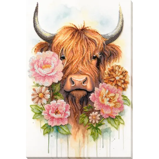 Pagrindinis karoliukų siuvinėjimo rinkinys "Highland Belle" 26x39 cm AAB-965