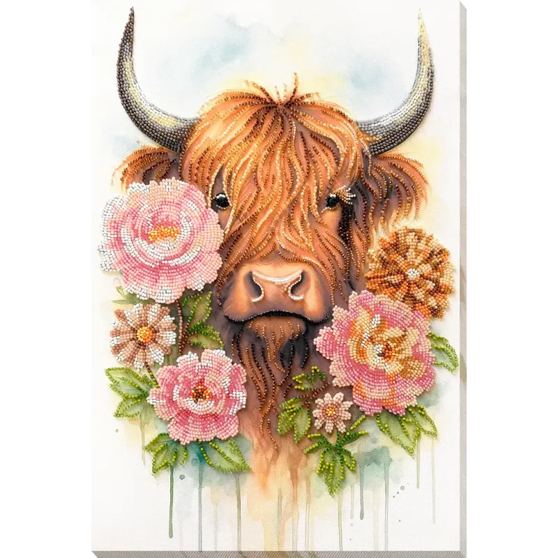 Pagrindinis karoliukų siuvinėjimo rinkinys "Highland Belle" 26x39 cm AAB-965