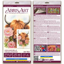Main Bead Embroidery Kit "Highland Belle" 26x39 cm AAB-965