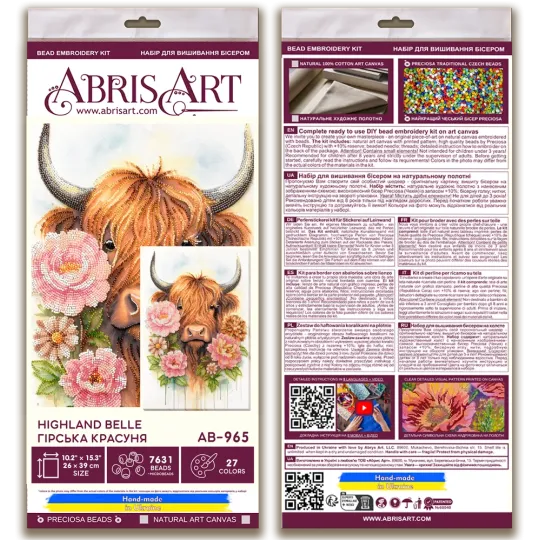 Main Bead Embroidery Kit -Highland Belle AAB-965