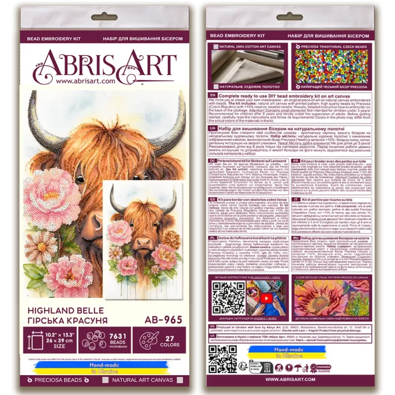 Hauptperlenstick-Set "Highland Belle" 26x39 cm AAB-965