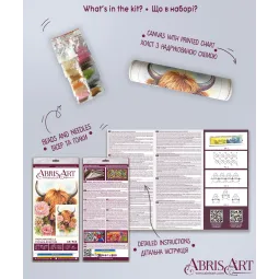 Main Bead Embroidery Kit "Highland Belle" 26x39 cm AAB-965