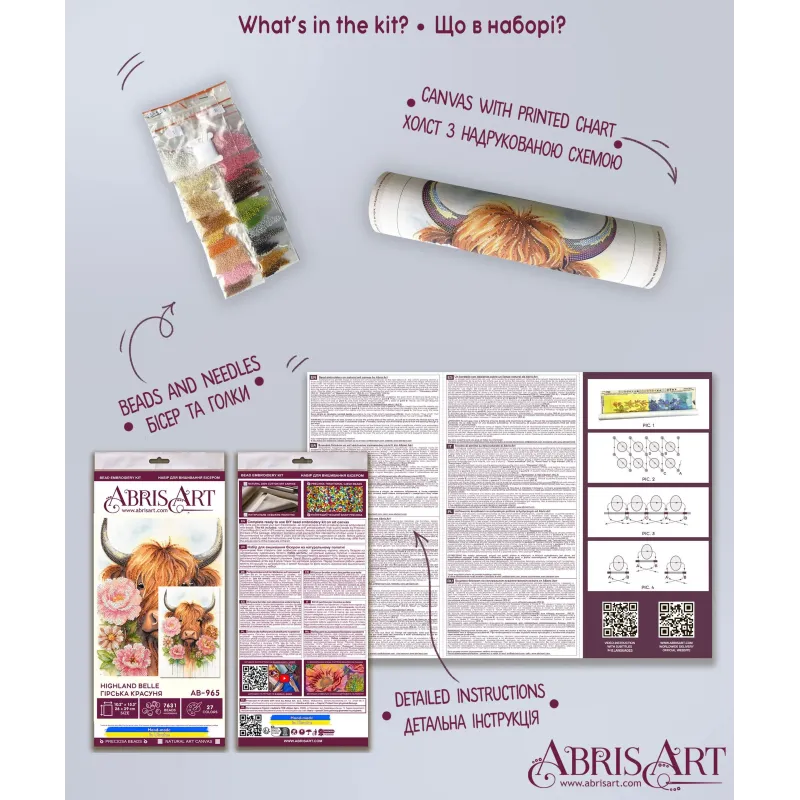 Main Bead Embroidery Kit -Highland Belle AAB-965