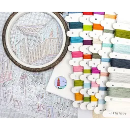 Cross stitch kit "Seaside Harmony" 29x23 cm SLETIL9963