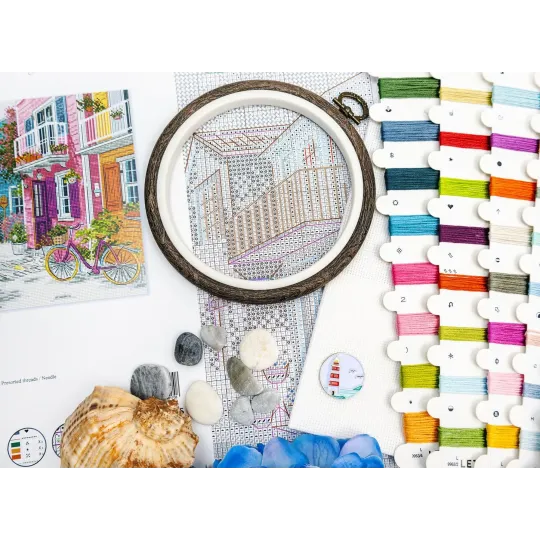 Набор для вышивания крестиком "Морская гармония" 29x23 см SLETIL9963