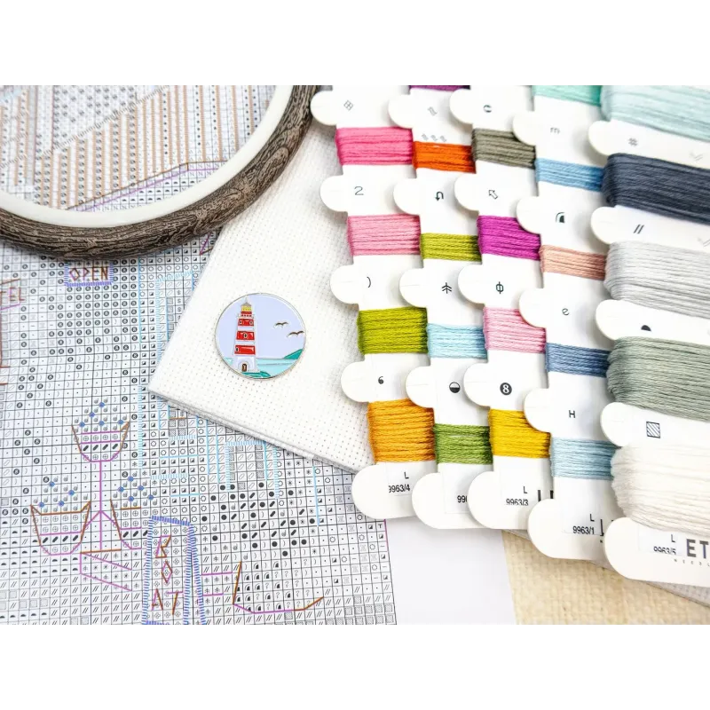 Kit de point de croix "Harmonie marine" 29x23 cm SLETIL9963