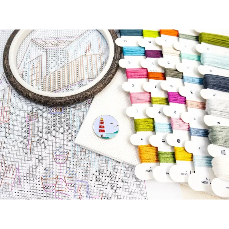 Cross stitch kit "Seaside Harmony" 29x23 cm SLETIL9963