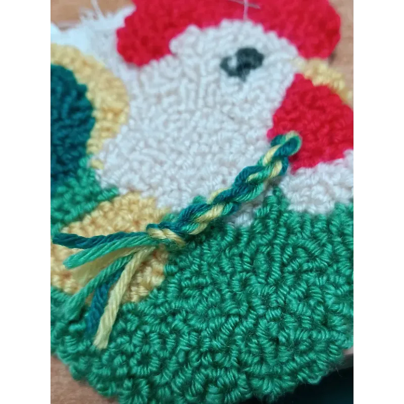 Kit de tapis à poinçonner "Coq" 14,5×13,5 cm SVK-005