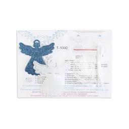 Kryželių siuvinėjimo rinkinys "Svorio neturintis angelas" 11x11 cm ST-1000