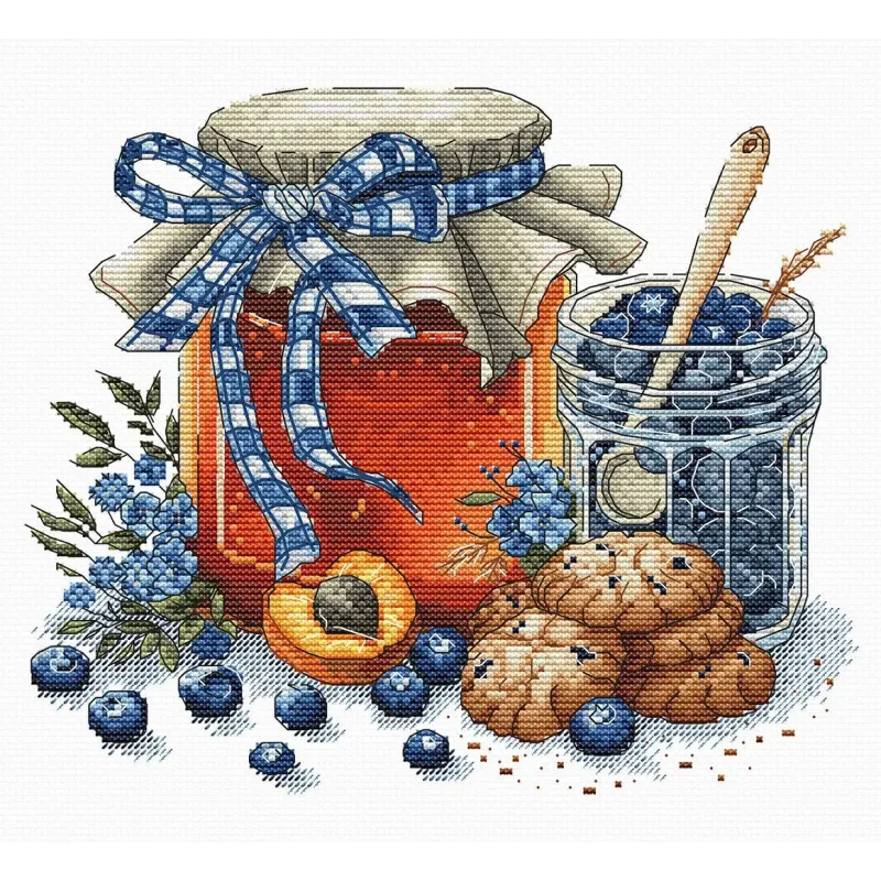 Kreuzstich-Set "Hausgemachte Köstlichkeiten" 20.64 x 17.46 cm AVA-P150