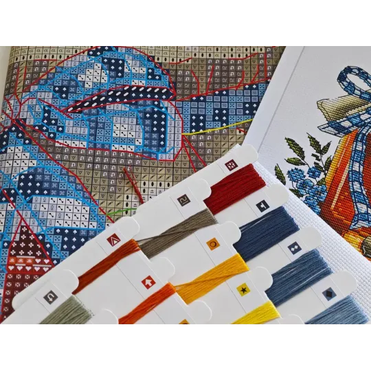 Kreuzstich-Set "Hausgemachte Köstlichkeiten" 20.64 x 17.46 cm AVA-P150