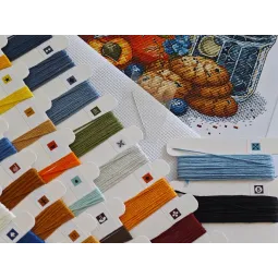 Kreuzstich-Set "Hausgemachte Köstlichkeiten" 20.64 x 17.46 cm AVA-P150